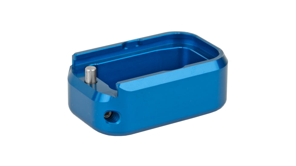 Taran Tactical Innovations Base Pad, For Glock 17/22, +3/+4, Small, Blue Finish