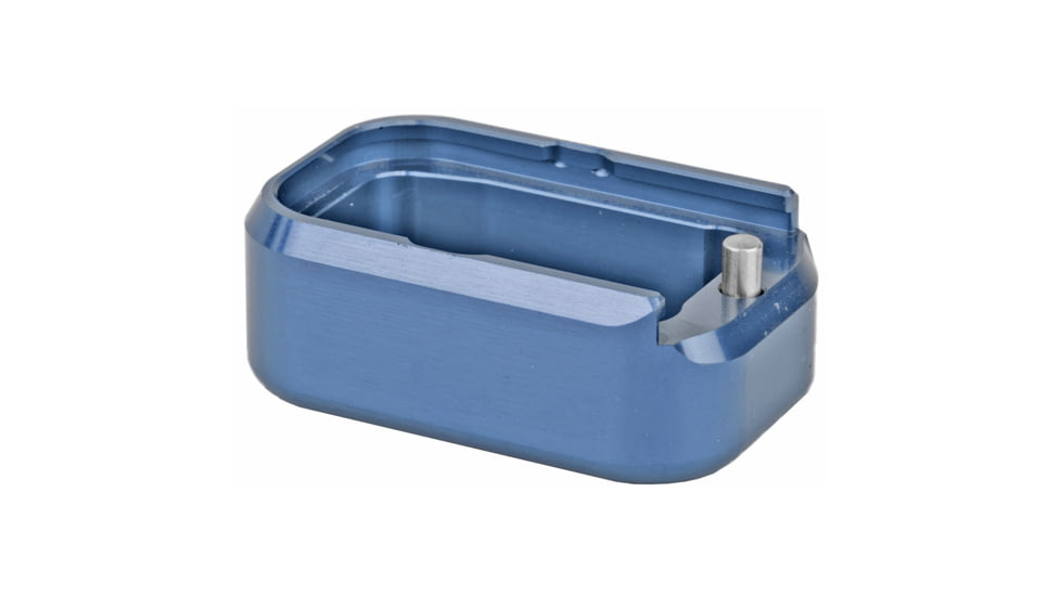 Taran Tactical Innovations Base Pad, For Glock 17/22, +3/+4, Small, Titanium Blue Finish