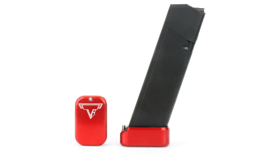 Taran Tactical Innovations Base Pad for Glock 9/40, 4 Round, Red, 4, GBP940-003