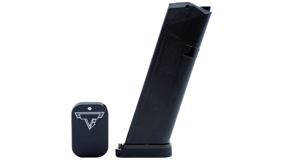 Taran Tactical Innovations Base Pad for Glock 9/40 Competition, 0 Round, Black, 0, GBP940-0001