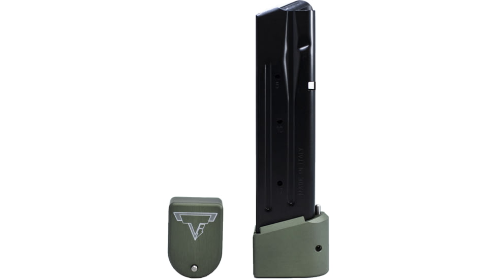 Taran Tactical Innovations Base Pad For Sig Sauer P320 9/40 Magazine, 5 Round, OD Green, 5, P320-07