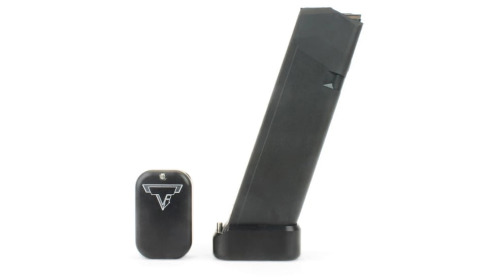Taran Tactical Innovations Base Pad for Glock 9/40 Competition, 0 Round, Flat Black, 0, GBP940-0000