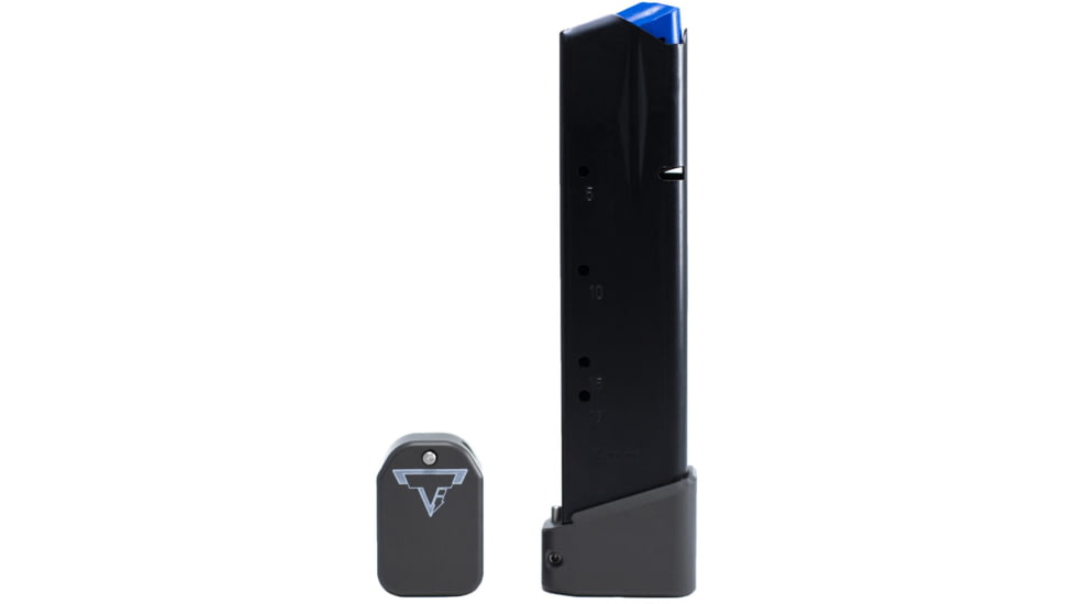 Taran Tactical Innovations Firepower Base Pad for CZ75, 4 Round, Titanium Gray, 4, CZBP940-05