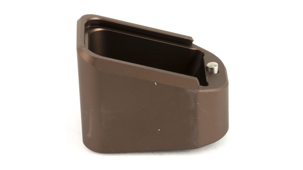 Taran Tactical Innovations Firepower Magazine Extension Base Pad, Glock 17/17L/19X/22/24/34/35/45, +5/6 Round, Coyote Bronze, GBP940-06