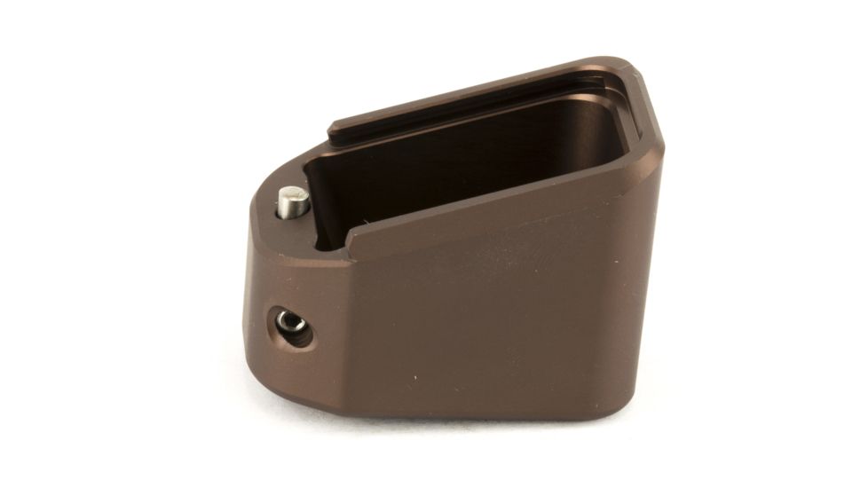 Taran Tactical Innovations Firepower Magazine Extension Base Pad, Glock 17/17L/19X/22/24/34/35/45, +5/6 Round, Coyote Bronze, GBP940-06