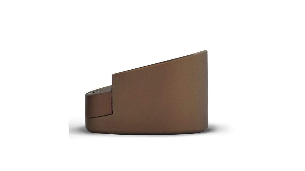 Taran Tactical Innovations Firepower Magazine Extension Base Pad, Smith &amp; Wesson M&amp;P Shield 9/40, +1/2 Round, Coyote Bronze, MPSB940-06