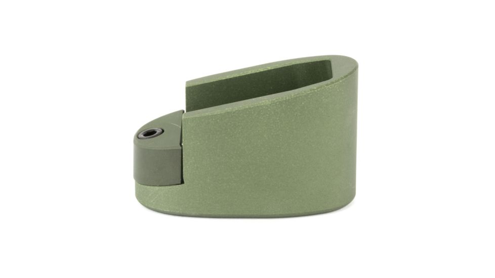 Taran Tactical Innovations Firepower Magazine Extension Base Pad, Smith &amp; Wesson M&amp;P Shield 9/40, +1/2 Round, OD Green, MPSB940-07