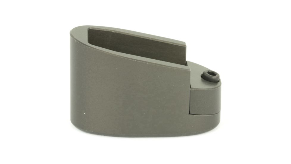 Taran Tactical Innovations Firepower Magazine Extension Base Pad, Smith &amp; Wesson M&amp;P Shield 9/40, +1/2 Round, Titanium Gray, MPSB940-05