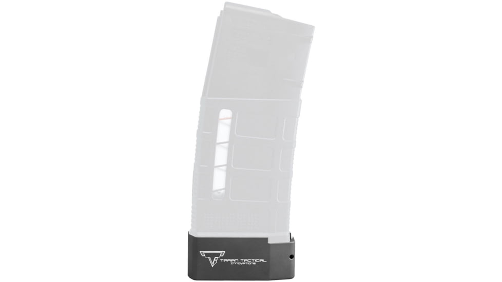 Taran Tactical Innovations Base Pad for AR-10 PMAG 20/25 Magazine, Titanium Gray, 6, PMBP-005