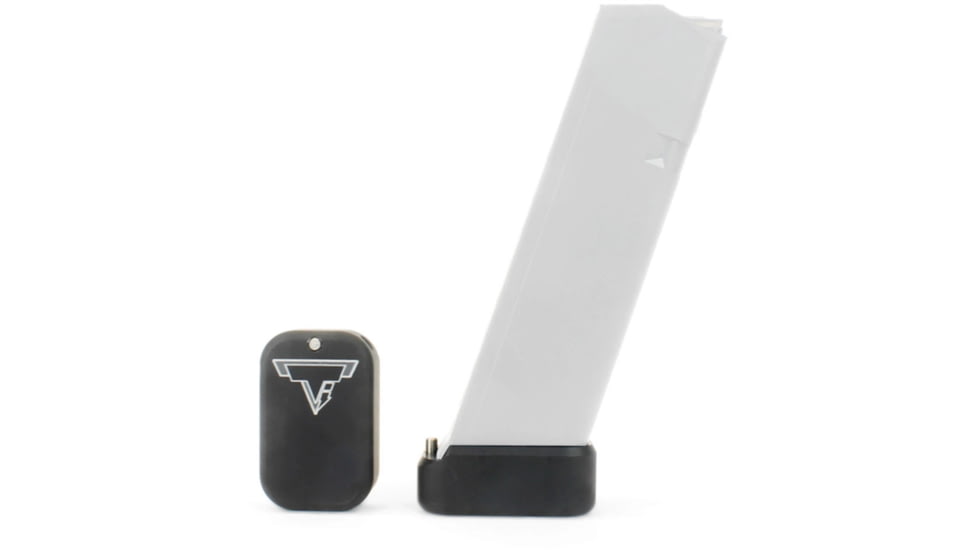 Taran Tactical Innovations Base Pad for Glock 9mm/.40 Magazine, Black, 4, GBP940-000