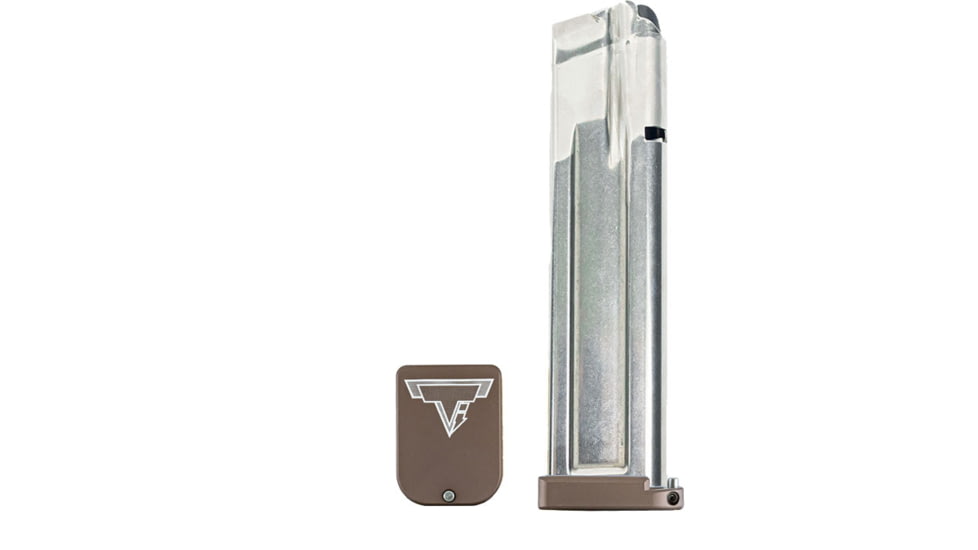 Taran Tactical Innovations Base Pad for STI/SV Magazines Gen 4, Coyote Bronze, 1, STVB-4G06