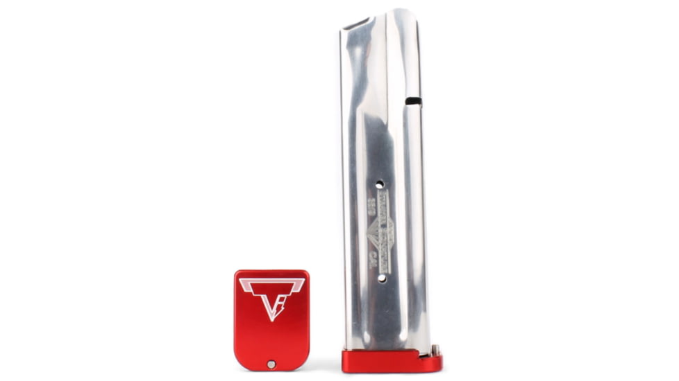 Taran Tactical Innovations Base Pad for STI/SV Magazines Gen 7, Red, 2, STVB-7G03