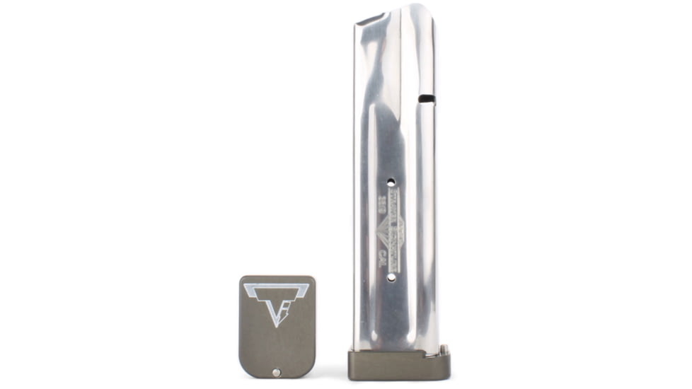 Taran Tactical Innovations Base Pad for STI/SV Magazines Gen 7, Titanium Gray, 2, STVB-7G05
