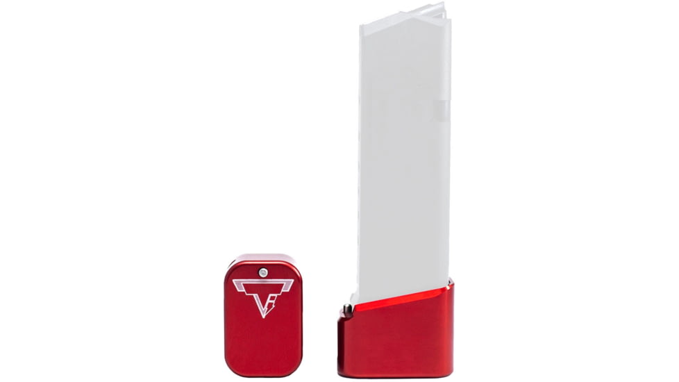 Taran Tactical Innovations Base Pad Kit for Glock 19/23 +4/5, Red, 5, GBP940C-3