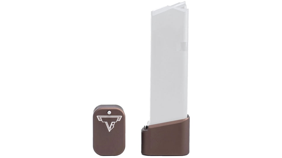 Taran Tactical Innovations Base Pad Kit for Glock 19/23 +4/5, Coyote Bronze, 5, GBP940C-6
