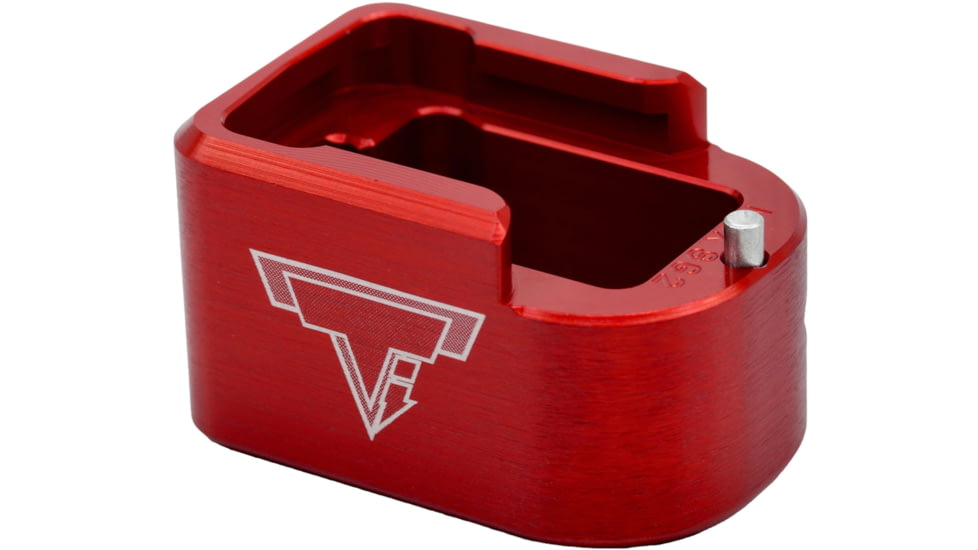 Taran Tactical Innovations Ultralight Short Sig MPX 9mm THRiL 6 Rounds MPX Base Pad, Red, MPX9SG2-03
