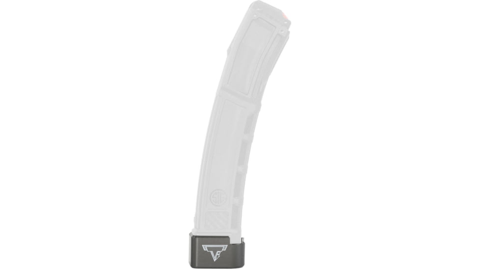 Taran Tactical Innovations Ultralight Short Sig MPX 9mm THRiL 6 Rounds MPX Base Pad, Titanium Gray, MPX9SG2-05