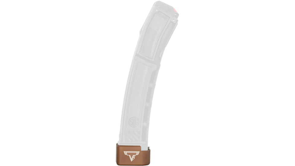 Taran Tactical Innovations Ultralight Short Sig MPX 9mm THRiL 6 Rounds MPX Base Pad, Coyote Bronze, MPX9SG2-06