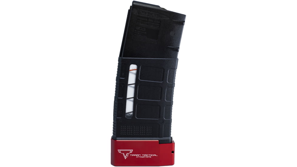 Taran Tactical Innovations TTI 308 PMAG +5/6 Base Pad; Red, Red, 5, PMBP-003