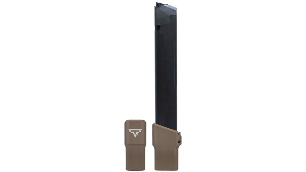 Taran Tactical Innovations Ultralight Base Pad for Glock PPC, 10 Round, Coyote Bronze, 10, GBP9XL-6