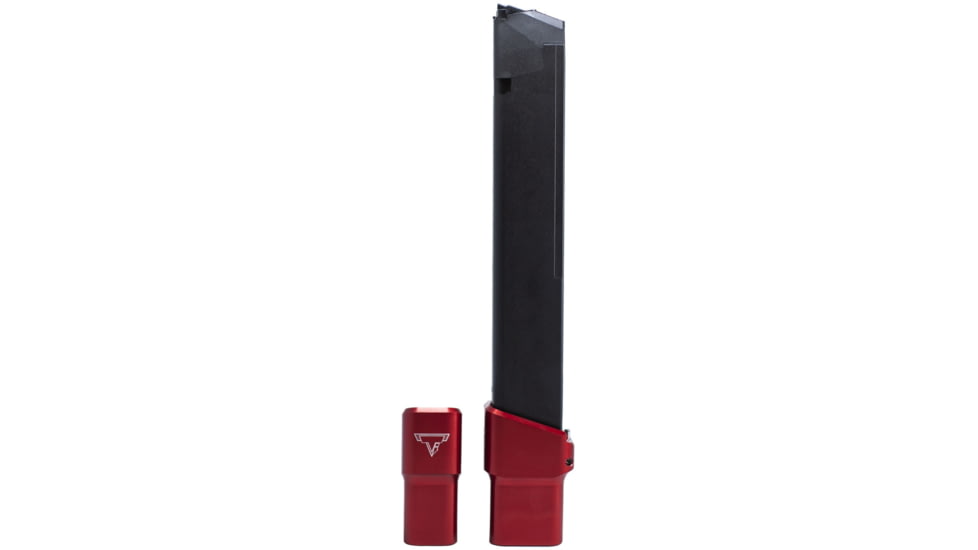 Taran Tactical Innovations Ultralight Base Pad for Glock PPC, 10 Round, Red, 10, GBP9XL-3