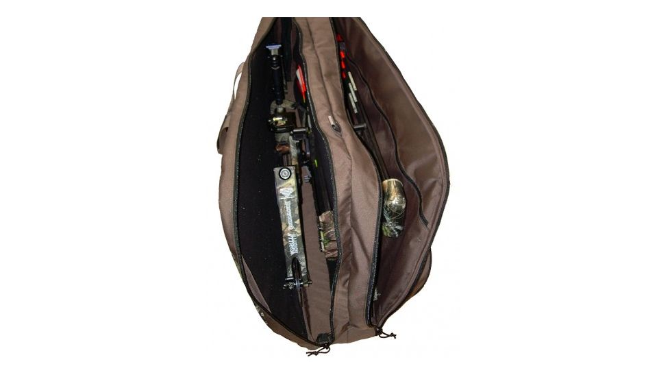 Tarantula Deluxe Double Bow Case, w/Tackle Box, Stone/Camo, BC0300CM