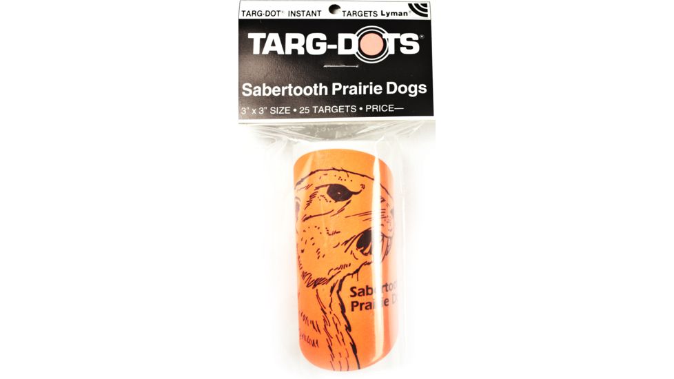 Lyman Fun Instant Targets 3 Sabertooth Prairie Dog 25 Per Pack
