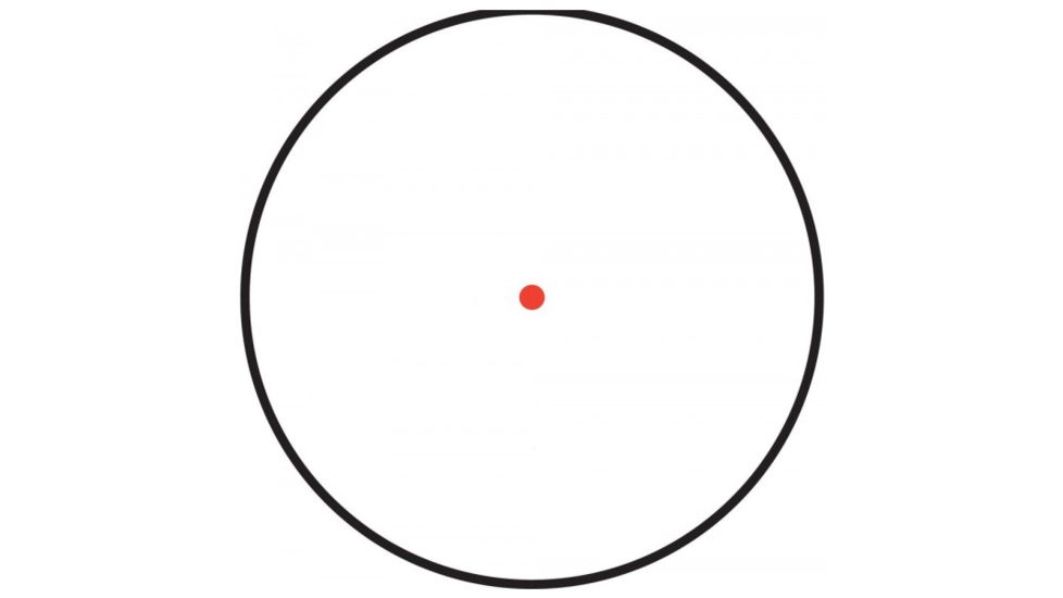 Tasco 1x25 4 MOA Red Dot Sight with Picatinny/Docter Mount, Black, TRDPRS