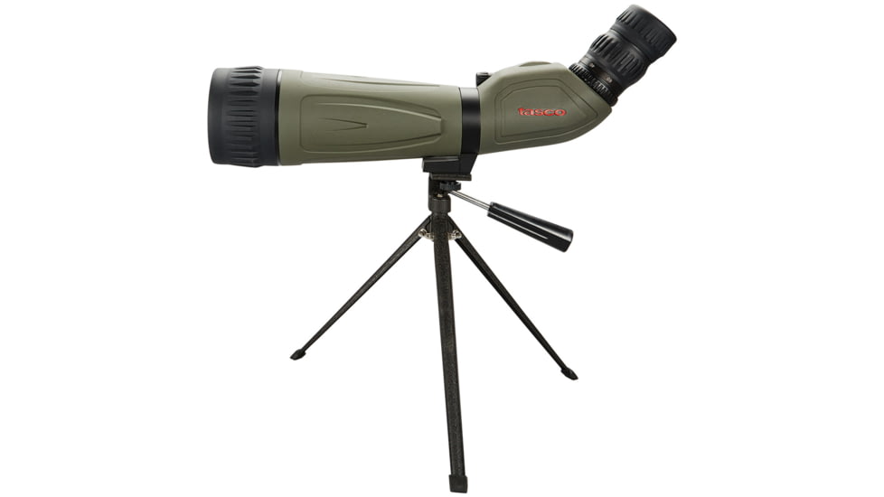 Tasco 20-60x80mm Gray FC Spotting Scope, Angled, Tripod, Gray,Soft Case, Box 5L, TS20608045