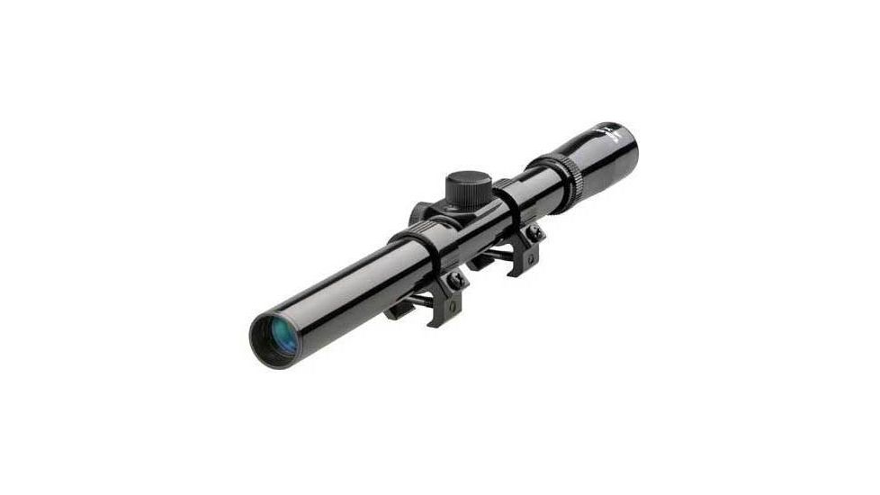 Demo, Tasco 4x15 Rimfire Crosshair Reticle Rifle Scope, Gloss Black - RF4X15D-DEMO