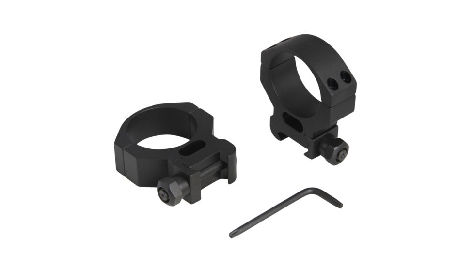Tasco Rifle Scope Ring Medium Tactical, Detachable, 4 Cap Screws, Matte Black, 34mm, TS00722