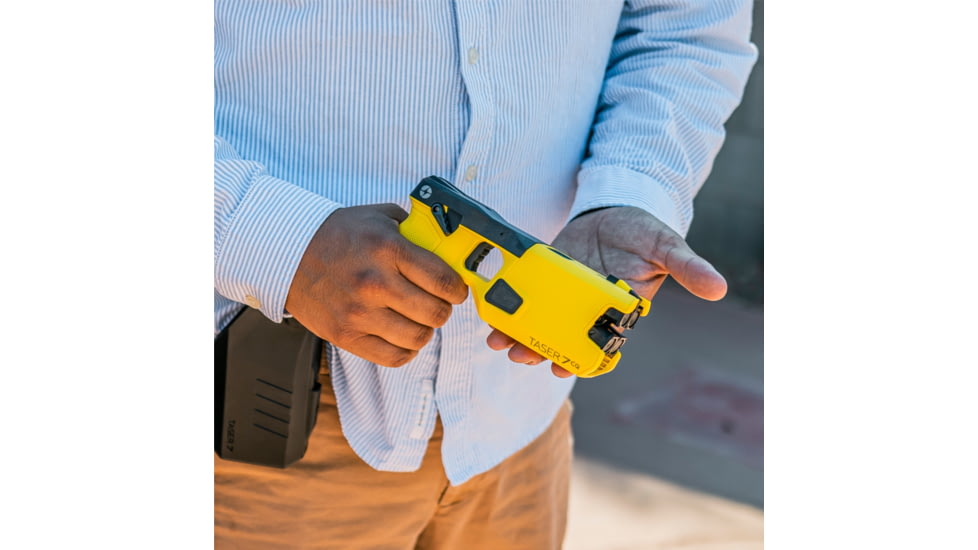 TASER 7CQ Energy Weapon Taser, Yellow/Black, 20285
