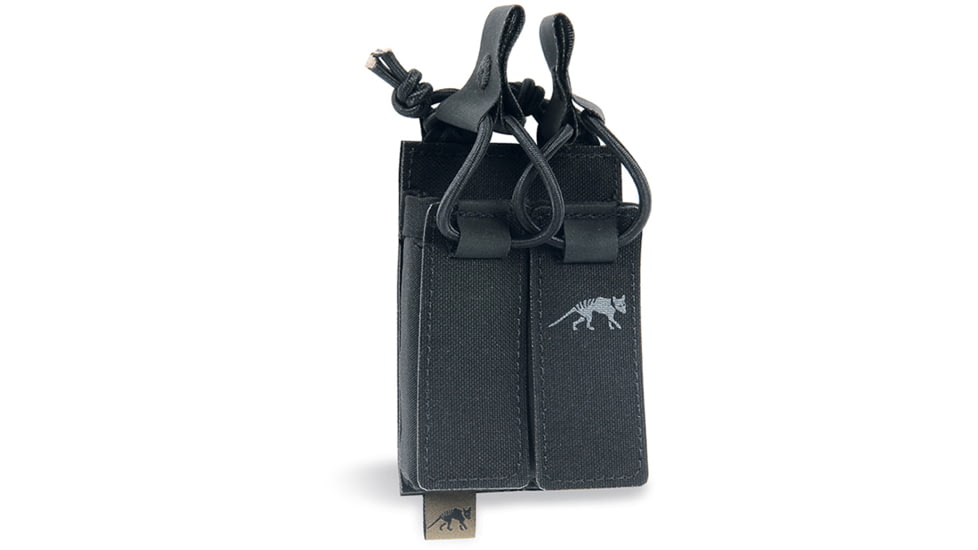 Tasmanian Tiger Dbl Pistol Mag Pouch Bel Vl, Black, TT-7584-040