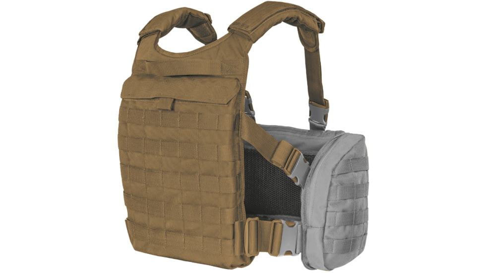 Tasmanian Tiger Trooper Back Plate Carrier, Coyote, TT-7789-346