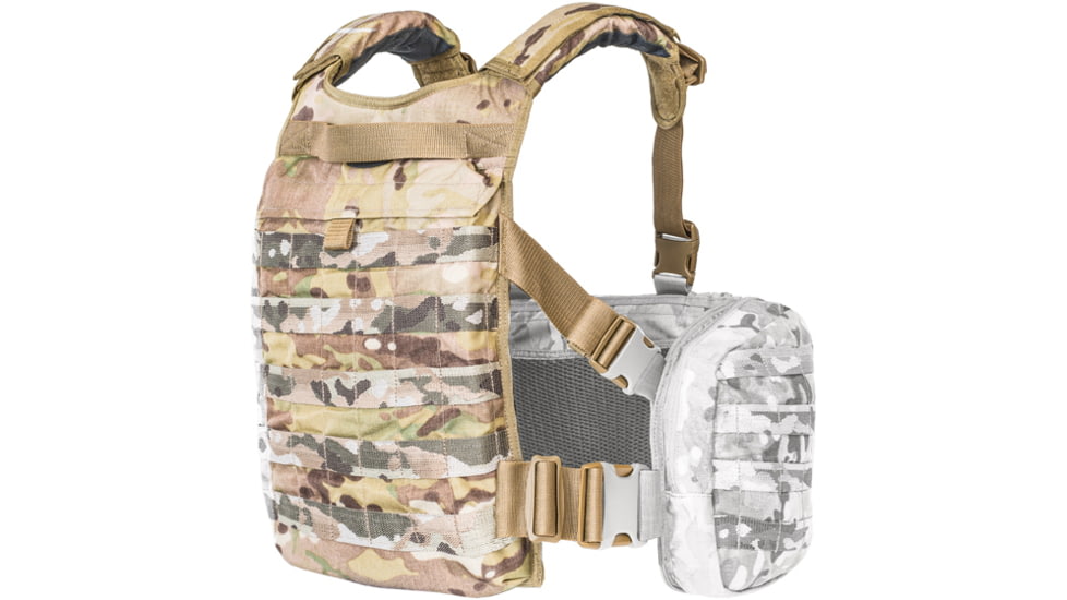 Tasmanian Tiger Trooper Back Plate Carrier, Multicam, TT-7873-394