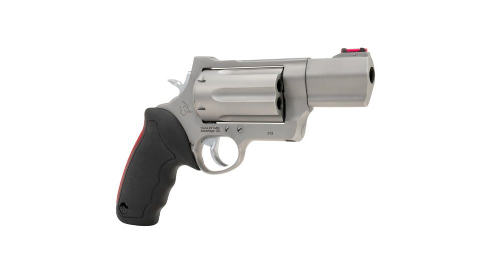 Taurus 513 Raging Judge Magnum Revolver, .45 Long Colt/.410 Bore/.454 Casull, 3in Barrel, Fixed, Stainless Frame, Rubber Grip, 6 Round Cylinder, 2-513039