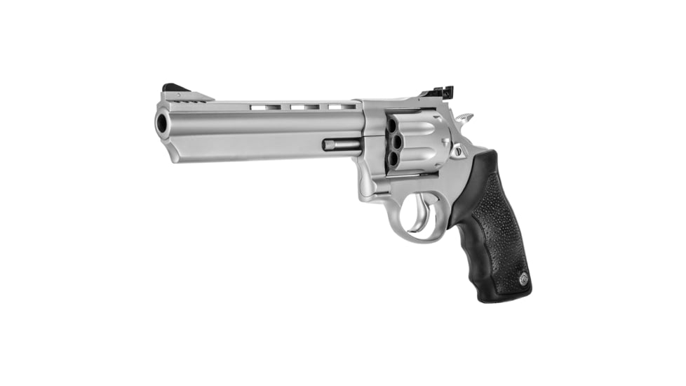 Taurus 608 Revolver, .357 Magnum/.38 Special, 6.5in Barrel, X-Large, Adjustable, Stainless Frame, Rubber Grip, 8 Round Cylinder, 2-608069
