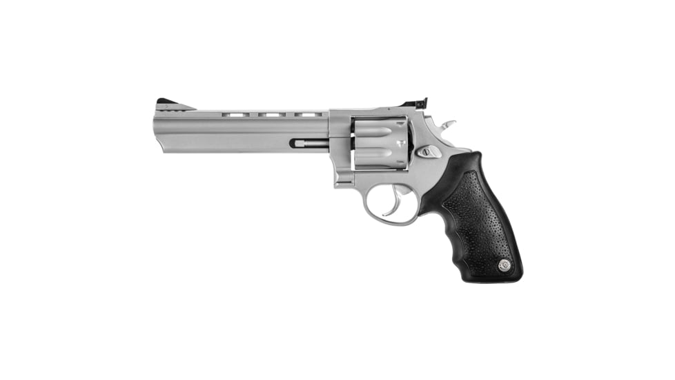Taurus 608 Revolver, .357 Magnum/.38 Special, 6.5in Barrel, X-Large, Adjustable, Stainless Frame, Rubber Grip, 8 Round Cylinder, 2-608069
