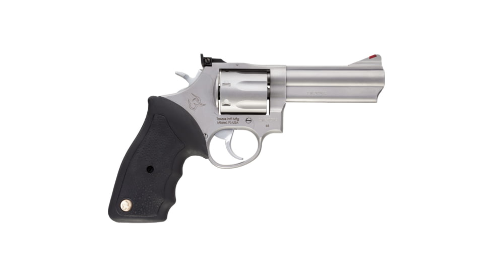 Taurus 66 Revolver, .357 Magnum/.38 Special, 4in Barrel, X-Large, Adjustable, Stainless Frame, Rubber Grip, 7 Round Cylinder, 2-660049