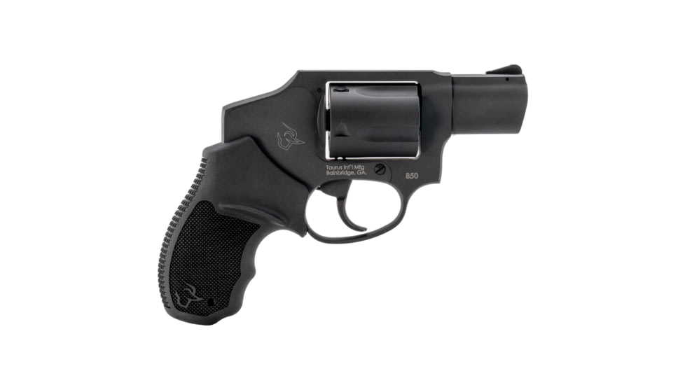Taurus 850 Revolver, .38 Special, 2in Barrel, Fixed, Black Frame, Rubber Grip, 5 Round Cylinder, 2-850121