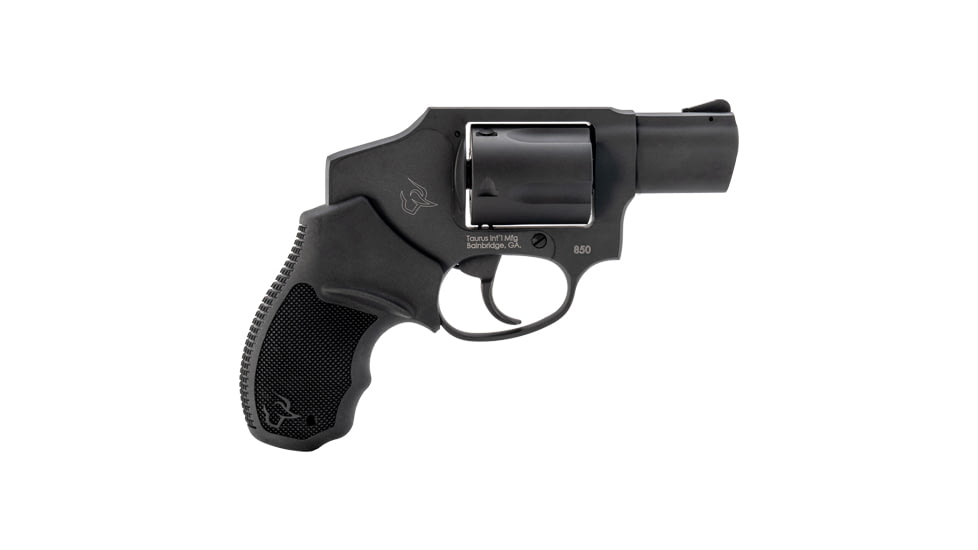 Taurus 850 Revolver, .38 Special, 2in Barrel, Fixed, Black Frame, Rubber Grip, 5 Round Cylinder, 2-850121