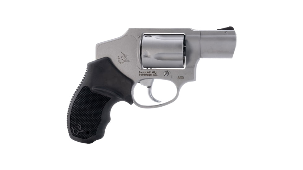 Taurus 850 Revolver, .38 Special, 2in Barrel, Fixed, Stainless Frame, Rubber Grip, 5 Round Cylinder, 2-850129