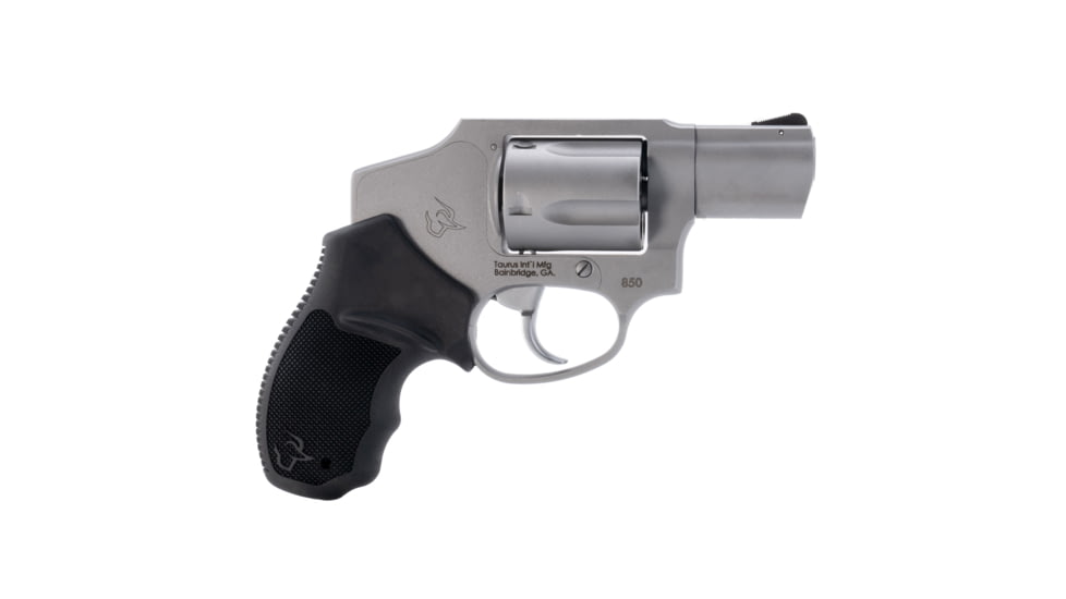 Taurus 850 Revolver, .38 Special, 2in Barrel, Fixed, Stainless Frame, Rubber Grip, 5 Round Cylinder, 2-850129