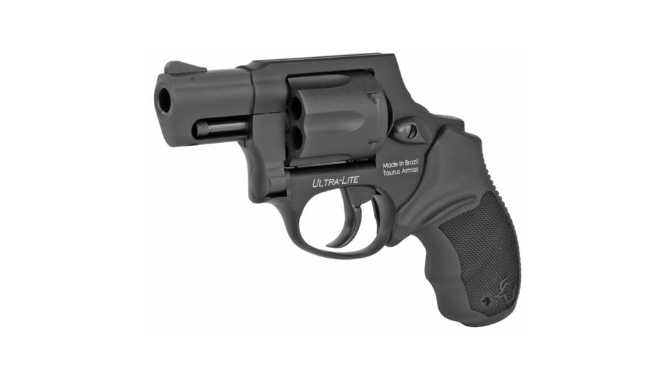 Taurus 856 Ultra Lite Revolver, .38 Special +P, 2in Barrel, Fixed, Matte Black Frame, Rubber Grip, 6 Round Cylinder, 2856021ULCH