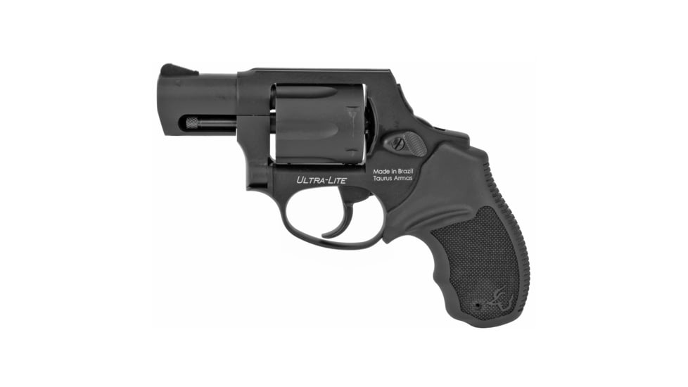 Taurus 856 Ultra Lite Revolver, .38 Special +P, 2in Barrel, Fixed, Matte Black Frame, Rubber Grip, 6 Round Cylinder, 2856021ULCH