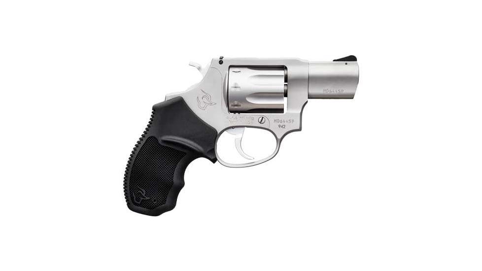 Taurus 942 Revolver, .22 Long Rifle, 2in Barrel, Fixed, Stainless Frame, Rubber Grip, 8 Round Cylinder, 2942029
