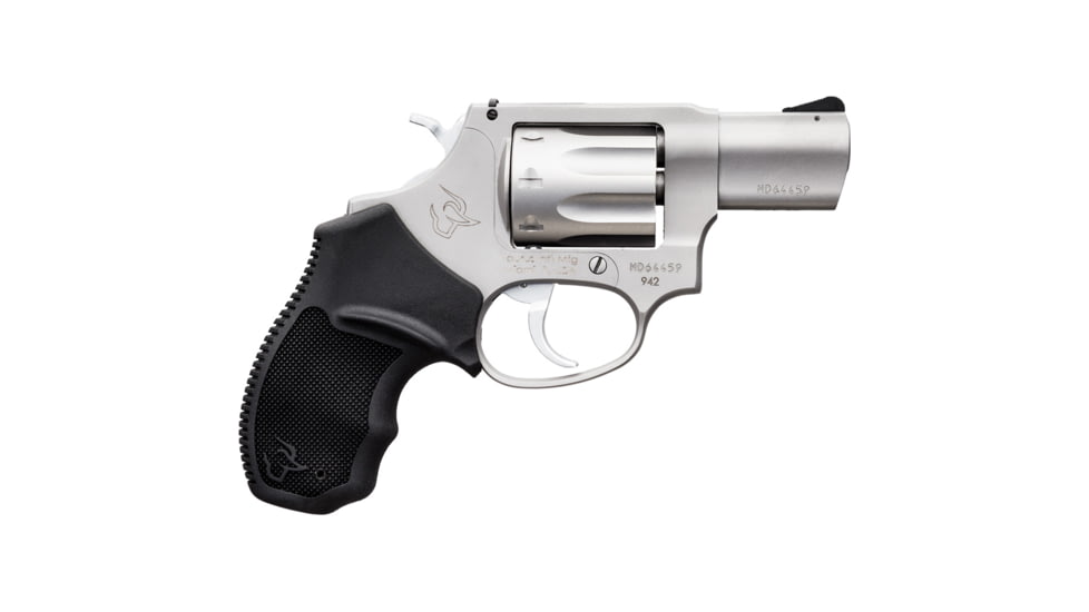 Taurus 942 Revolver, .22 Long Rifle, 2in Barrel, Fixed, Stainless Frame, Rubber Grip, 8 Round Cylinder, 2942029