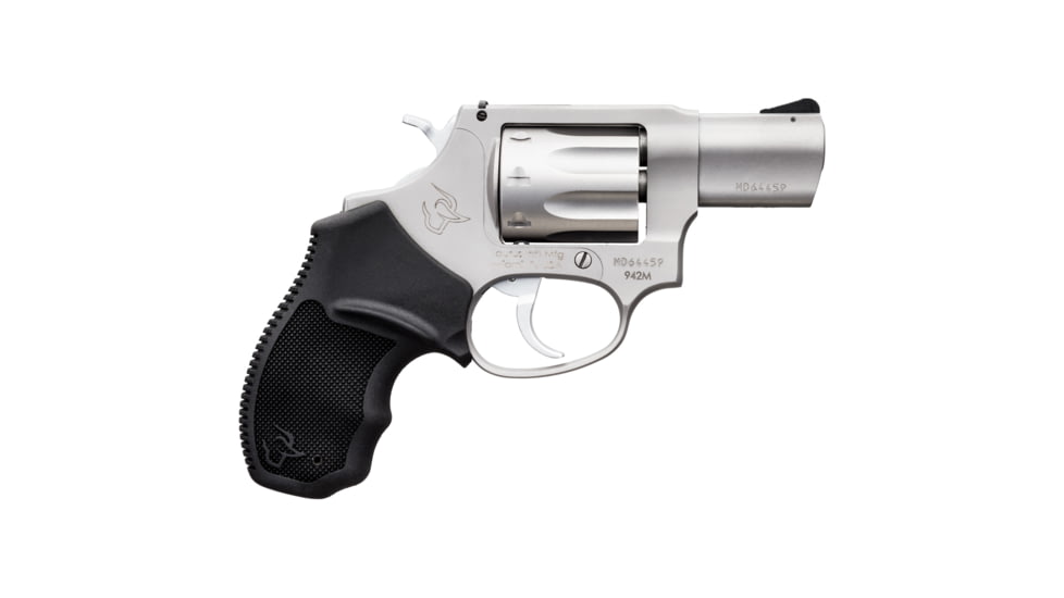 Taurus 942 Ultra Light Revolver, .22 Long Rifle, 3in Barrel, Fixed, Stainless Frame, Rubber Grip, 8 Round Cylinder, 2942039UL