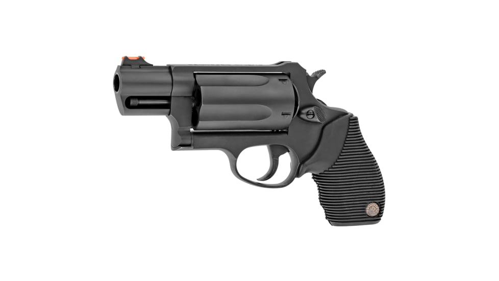Taurus Judge PD Revolver, .45 Long Colt/.410 Bore, 2.5in Barrel, X-Large, Fixed Sight, Black Frame, Rubber Grip, 5 Round Cylinder, 2441031TC