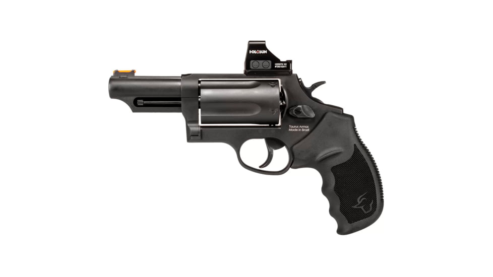 Taurus Judge TORO Revolver, .45 Long Colt/.410 Bore, 3in Barrel, Fixed, Black Frame, Rubber Grip, 5 Round Cylinder, 24410P31T